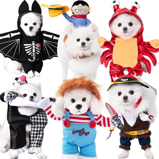 Lustiges Halloween Verkleidung Tierkostüm Dolch Effekt Hund Katze