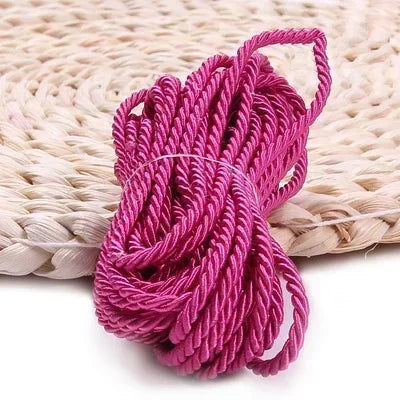 3mm Polyester Seil 3-Strang gedreht – DIY, Heimtextilien, Taschen, Deko Schnur