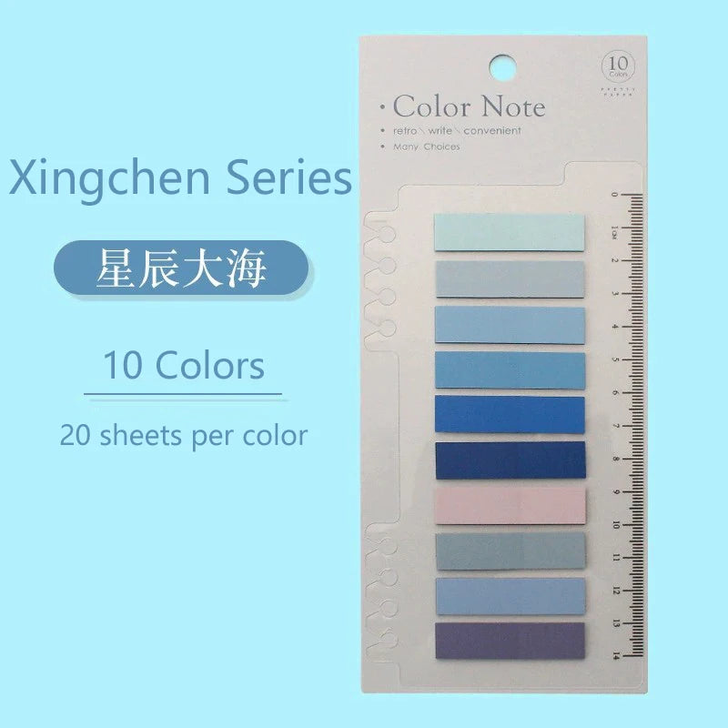 Selbstklebender Notizblock Haftnotizen Lesezeichen Point It Marker Büro