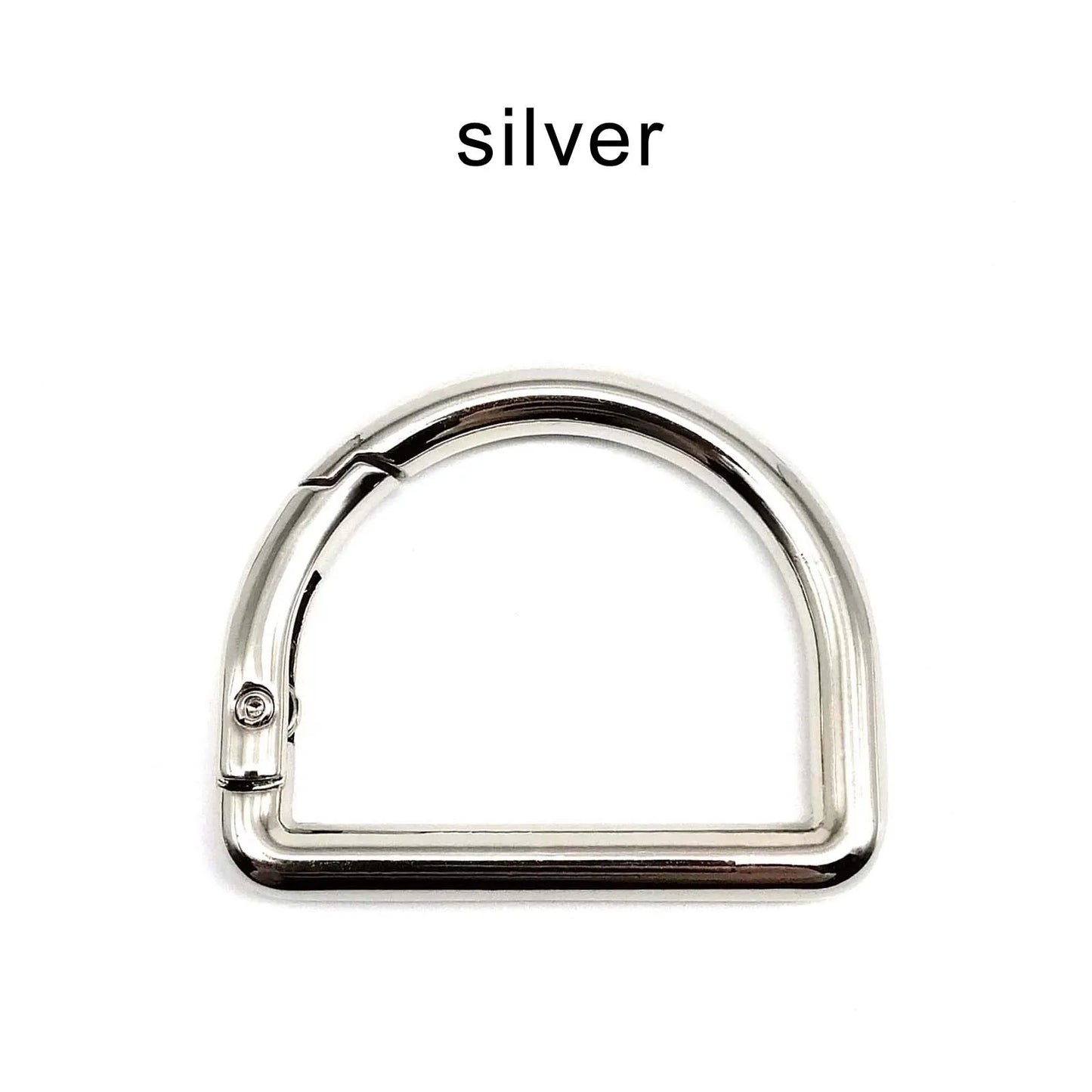 D-förmiger Federring Metall Schnappverschluss für Taschen Riemen Schlüssel