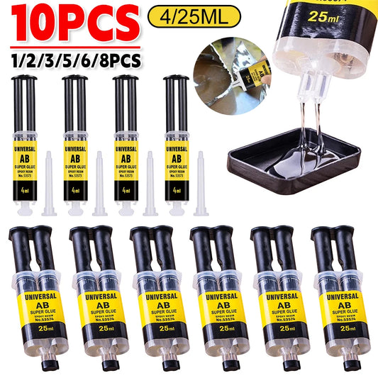 Hochtemperaturbeständiger Epoxidharz-Kleber für Metall und Glas