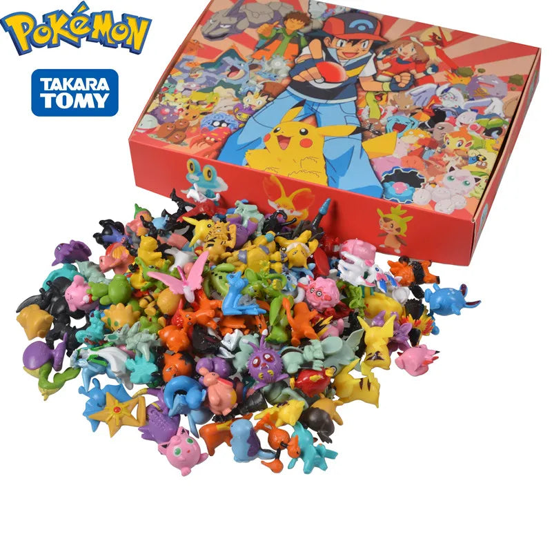 144er Set Pokémon Figuren - Pikachu & Anime Actionfiguren
