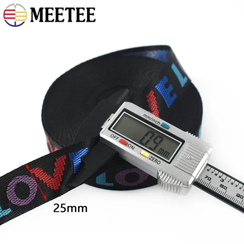 Nylon Jacquard Gurtband mit LIEBE Muster für DIY Nähprojekte