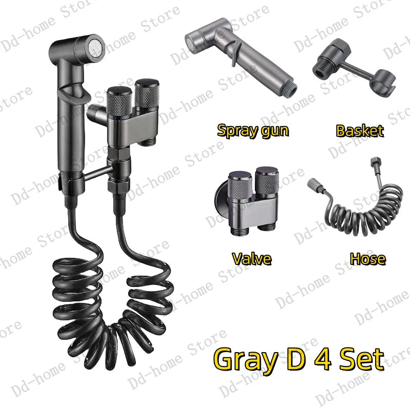 Tragbares Bidet Sprühset für WC - Bad – Hochdruck-Reinigung - Hygiene