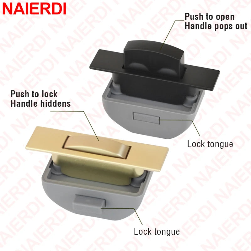 Keyless Push Lock für RV Camper Möbel – Druckknopfriegel in vielen Varianten