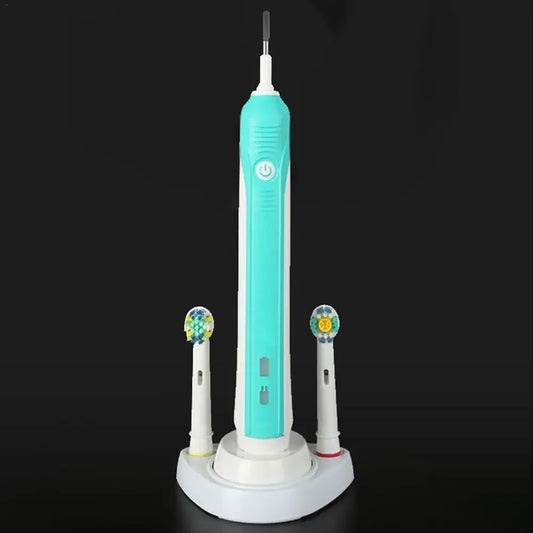 Drehbarer Zahnbürstenhalter für elektrische Braun - Oral-B Zahnbürsten, schwarz/weiß