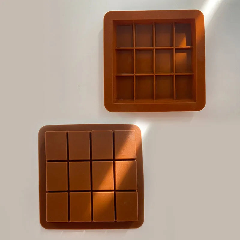 Quadratische Silikon Schokoladenform 8 12 24 Stück Backform Küchenzubehör