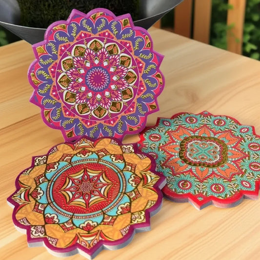 Keramik Untersetzer Mandala Muster wasserdicht rutschfest für Küche