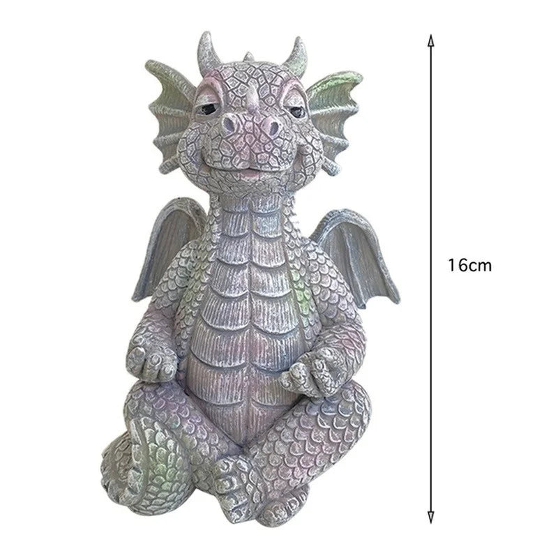Mystische LED-Drachen Statue in Dinosaurier-Form – wetterfest - stimmungshell