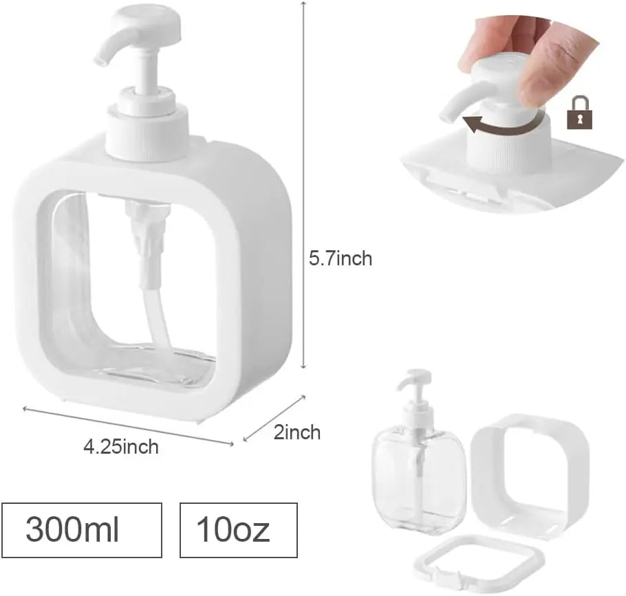 Bad Seifenspender nachfüllbar – 300ml/500ml für Shampoo Lotion Reise