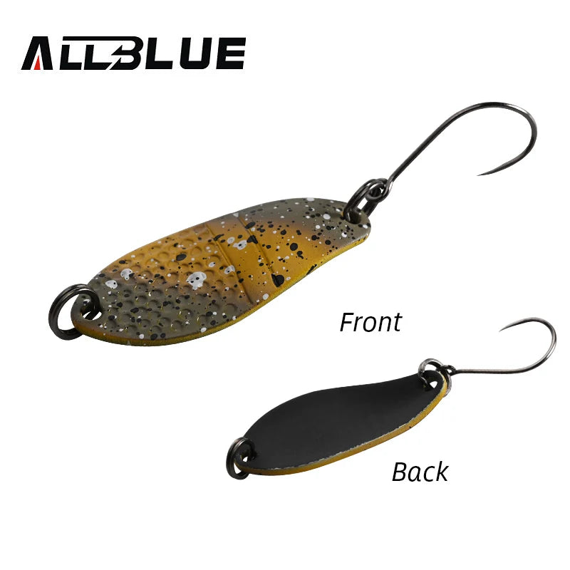 Bunter Mini Metall Löffel Angelköder 3g 30mm für Forelle Döbel Barsch