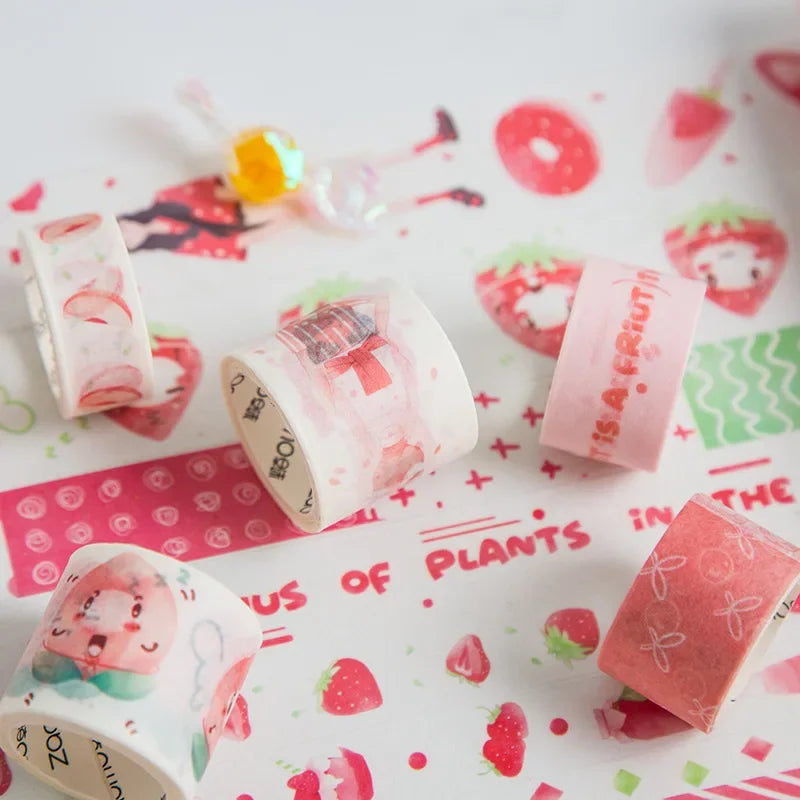 10 Rollen Washi-Papierband in verschiedenen Breiten 2m Länge für DIY Dekoration
