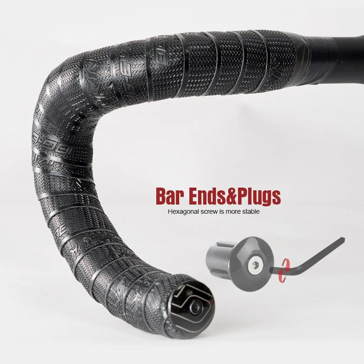 Rennrad Lenkerband Polyurethan EVA Anti-Vibration mit zwei Bar-Steckern