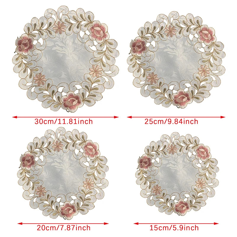 Retro Rose Blume Tischset/Untersetzer - Elegantes Esstisch & Küchen Dekor