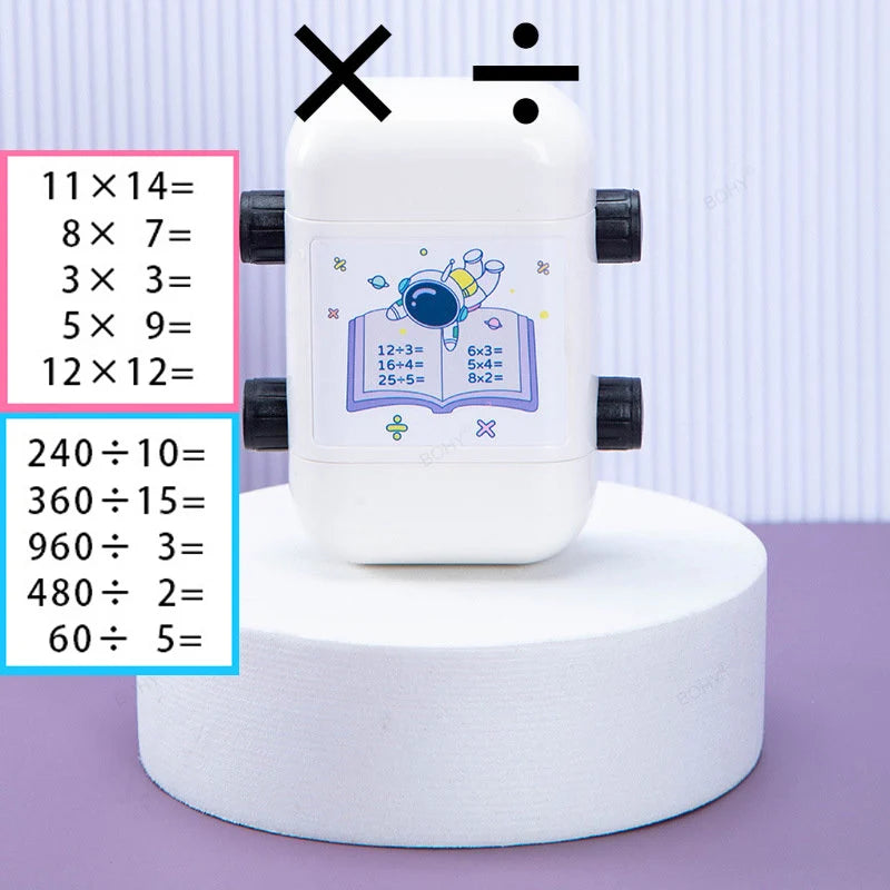 Lehrstempel 2 in 1 für Mathematik Übungen mit digitalem Design - Yabubest - Home & More