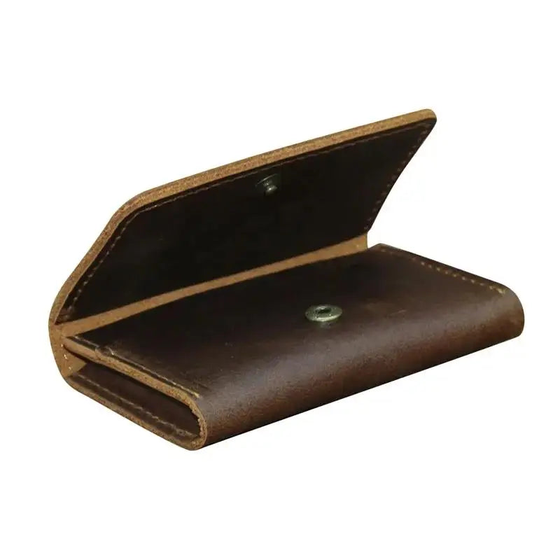 Handgemachte kurze Herren Geldbörse aus Rindsleder