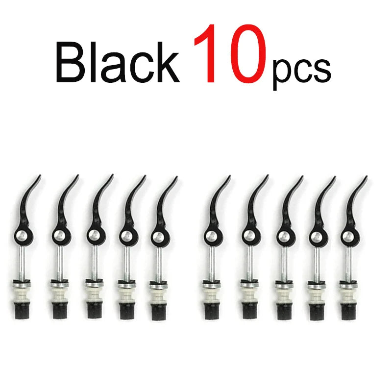 Leichte Aluminium Sattelstützenklemme M6 x 65 mm mit Schnellverschluss, bunt