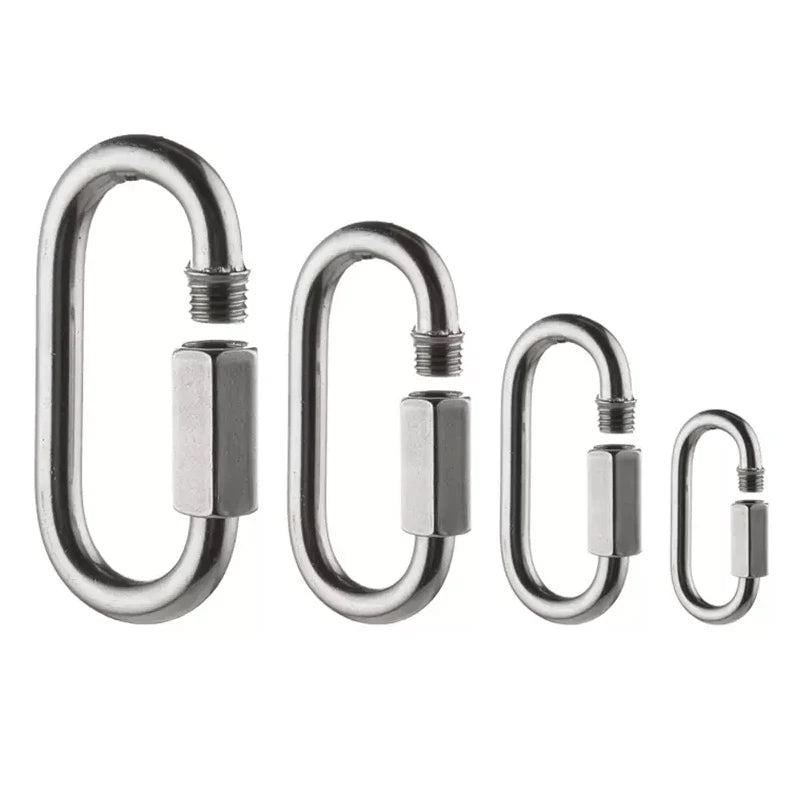 Robuster Oval Karabiner Edelstahl für schnelle sichere Verbindungen