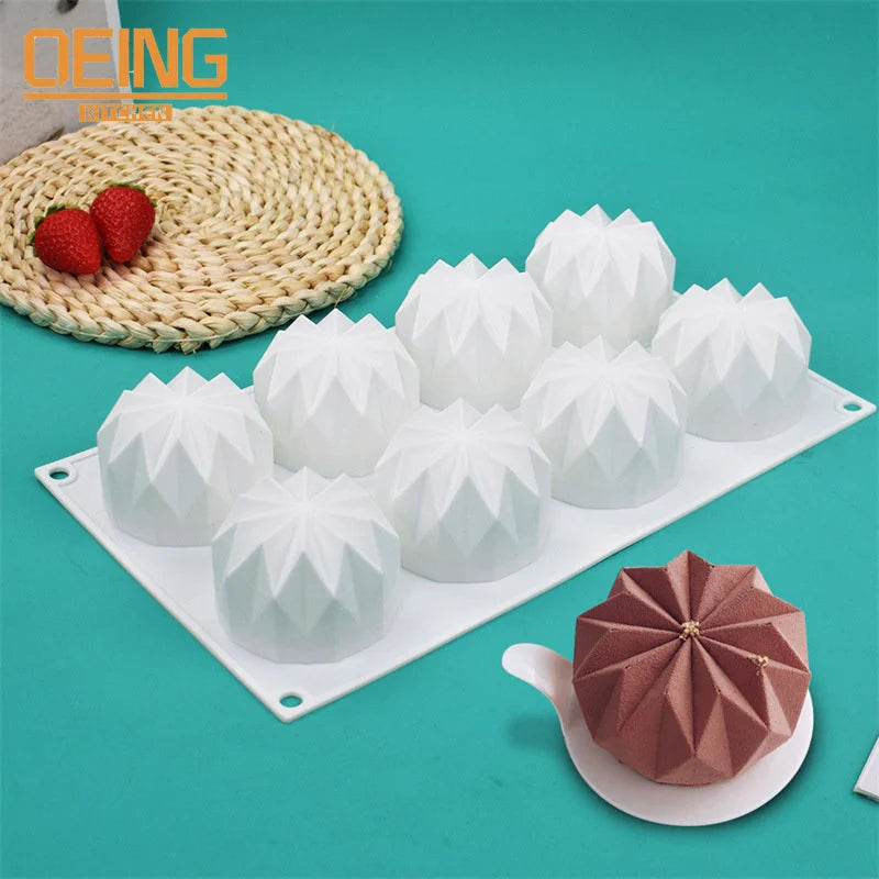 Silikon Backform für Muffins und Donuts mit Diamant Muster