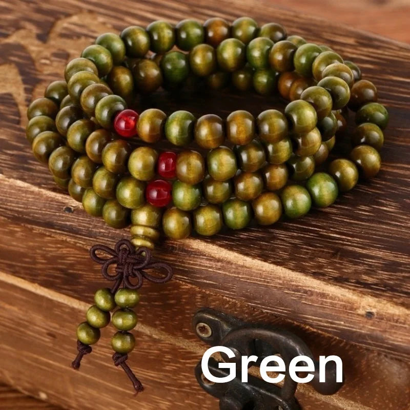 Spirituelles Sandelholz Armband für Meditation und Stil