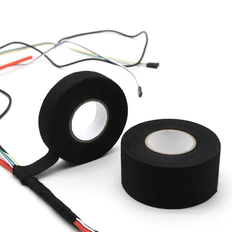 Hitzebeständiges selbstklebendes Stoffband für Kfz Kabelbaum 9-50mm Auswahl