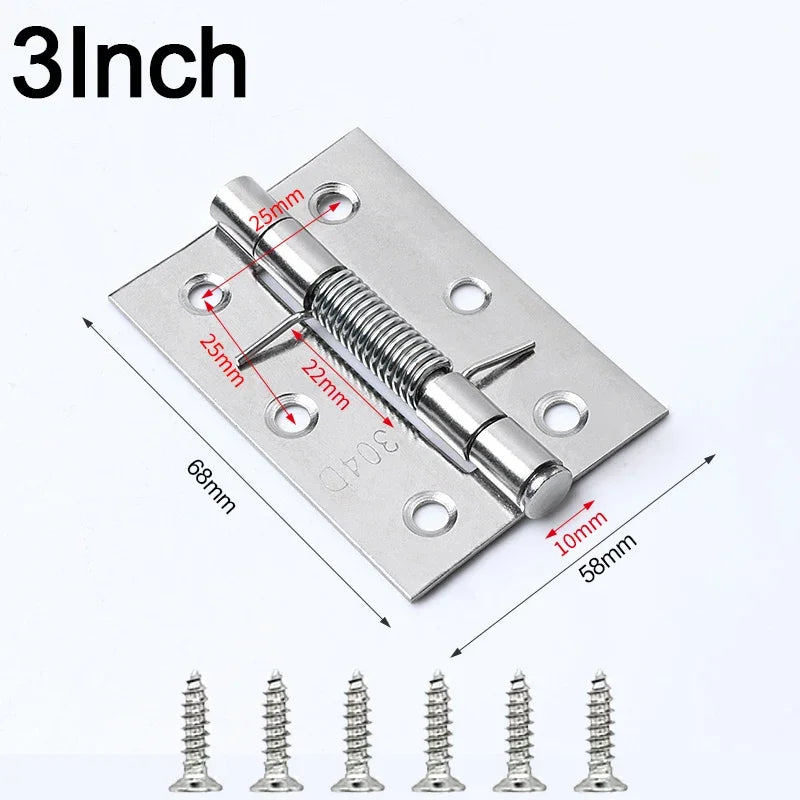Automatisch schließende Edelstahl-Türscharniere 1/2Set – robust - leise
