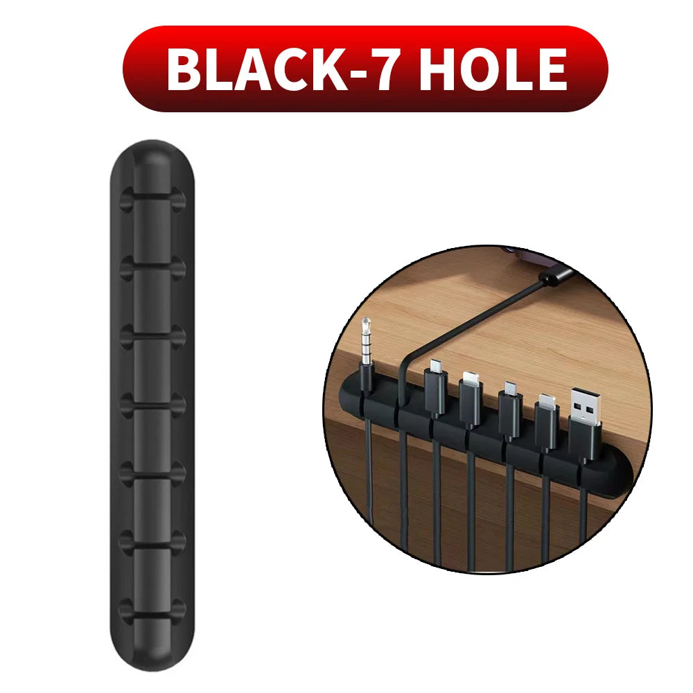 Selbstklebende Kabelhalter Clips für Schreibtisch und USB Ladekabel