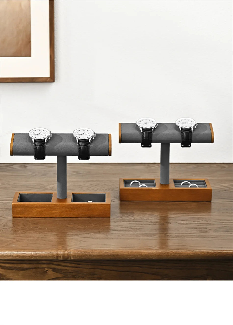 Eleganter Schmuckorganizer aus Holz mit vielseitigem Stauraum