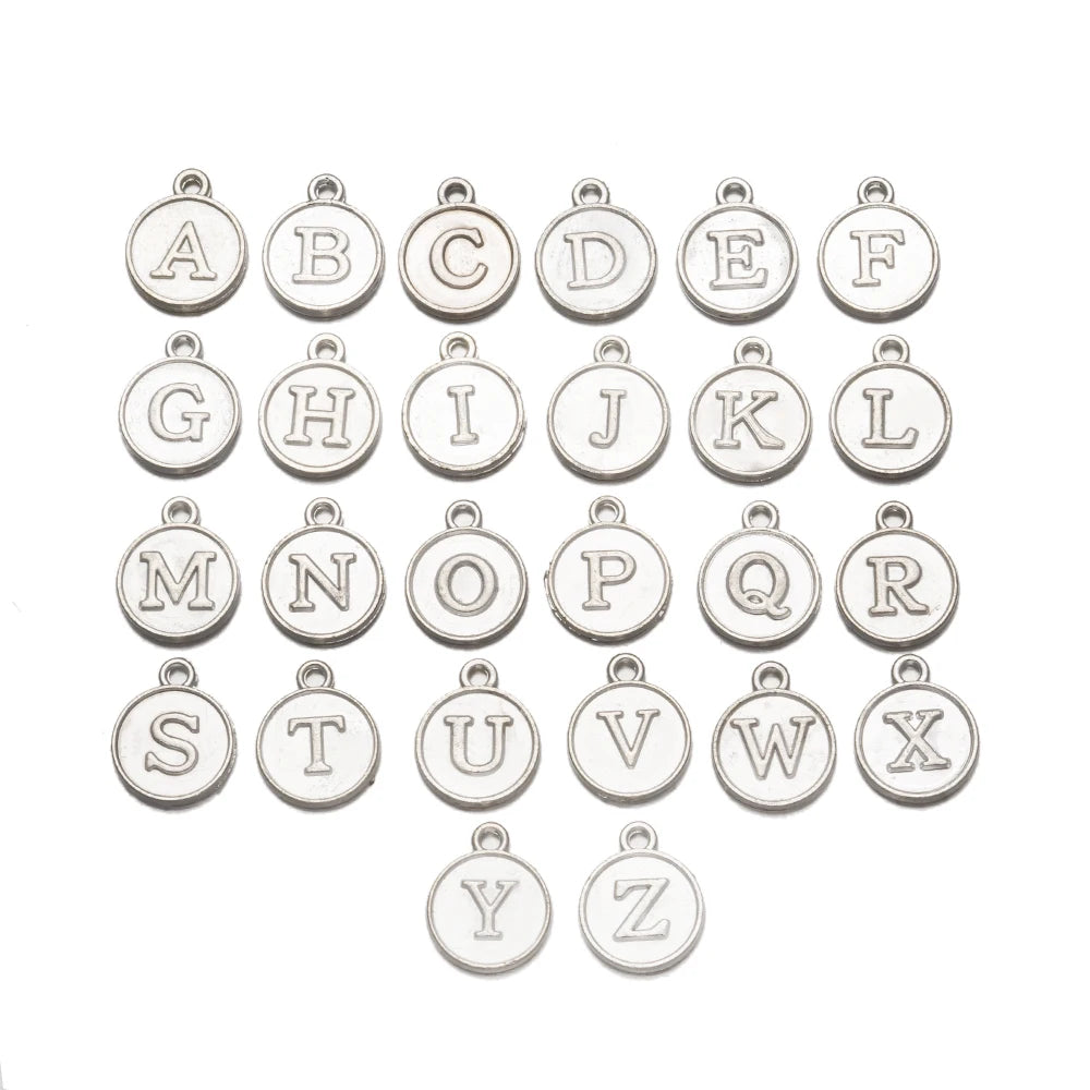 26-teiliges Alphabet Buchstaben Charms Set für DIY Schmuckherstellung