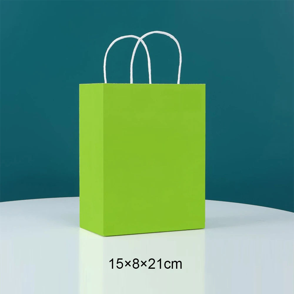 Papier Geschenktüten mit Griffen – 10 Farben, versch. Größen für Feiern