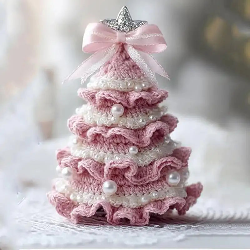 DIY Mini-Weihnachtsbaum Häkelset für einfaches handgefertigtes Dekor