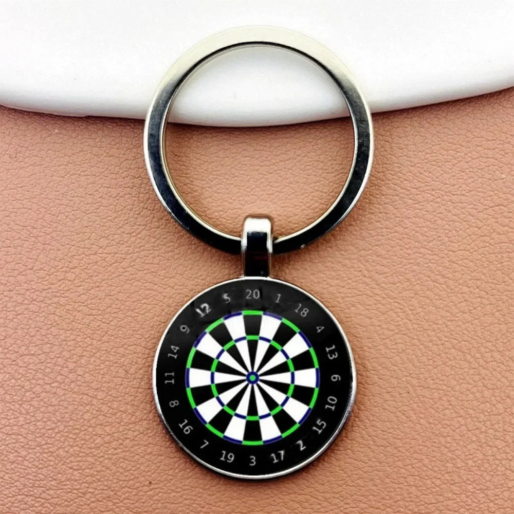 Dart Ziel Schlüsselanhänger Retro Stil Metall Anhänger Unisex Geschenkidee