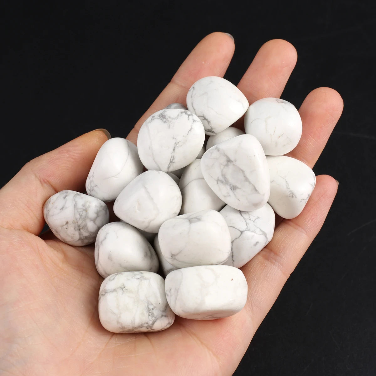 10er Set Polierte Natursteine für Heim und Aquarium