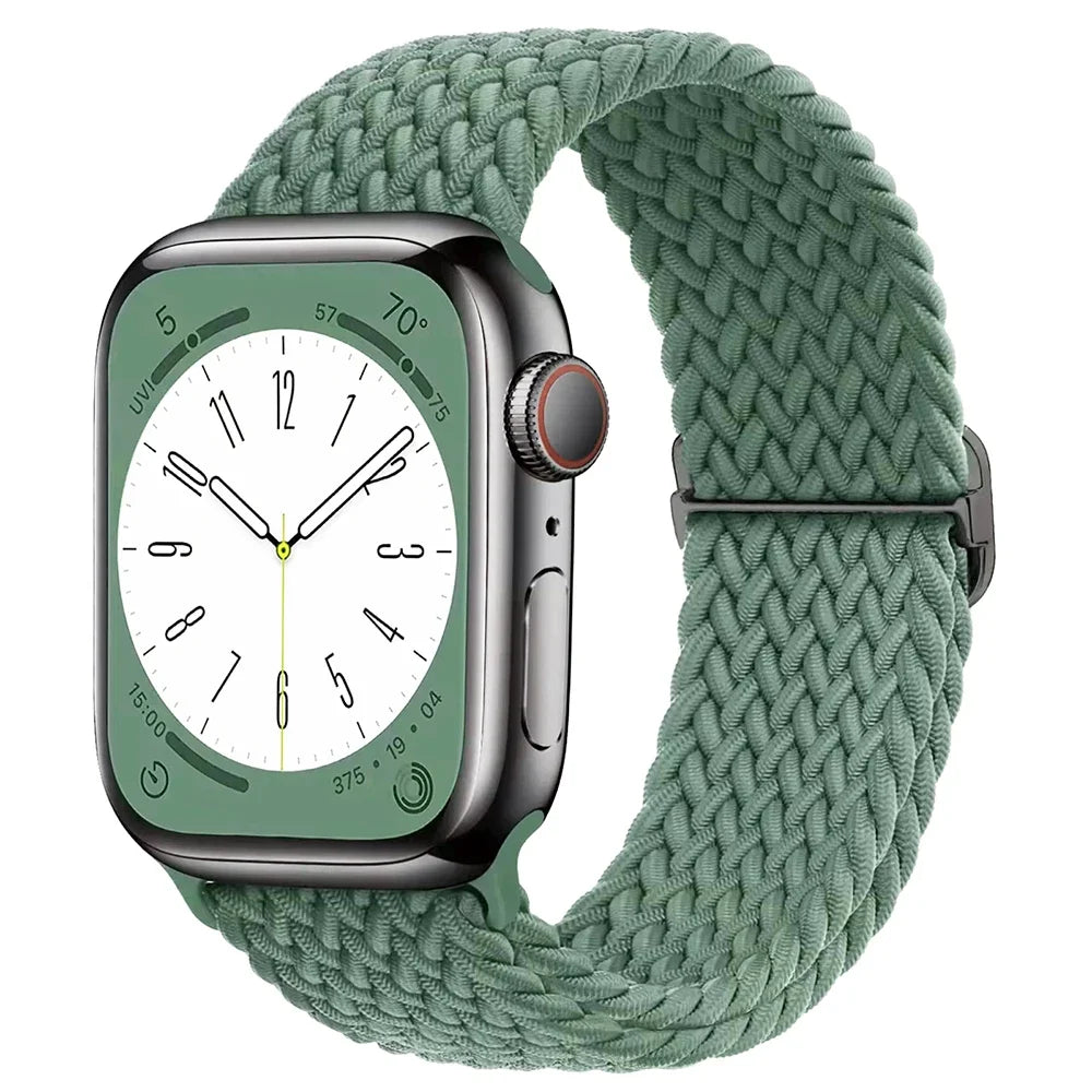 Geflochtenes Solo Loop Nylonarmband für Apple Watch Ultra und Serie