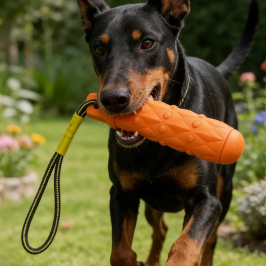 Robustes EVA Beißspielzeug mit Seil für Hunde in Verschiedenen Farben - Yabubest - Home & More
