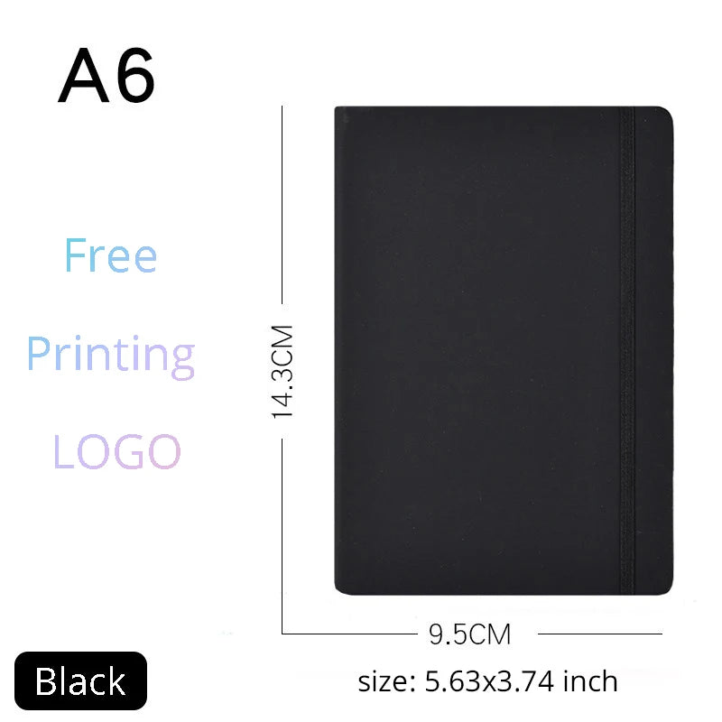 Notizbuch A5/A6 PU-Leder mit individuellem Logo – Tagebuch & Journal-Yabubest - Home & More