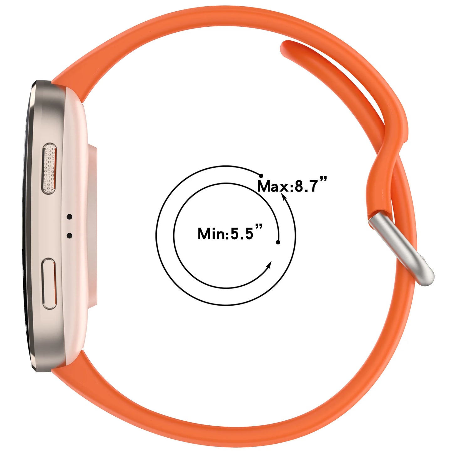 Atmungsaktives 22mm Sport Silikon-Armband für Smartwatches, Unisex