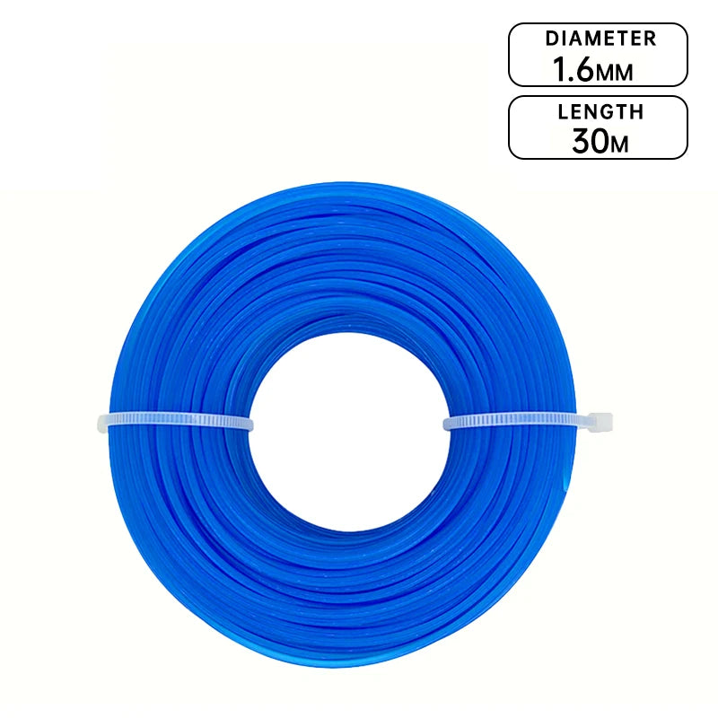 1,6 mm blauer Nylon-Rundschneiderfaden für Freischneider und Rasenmäher