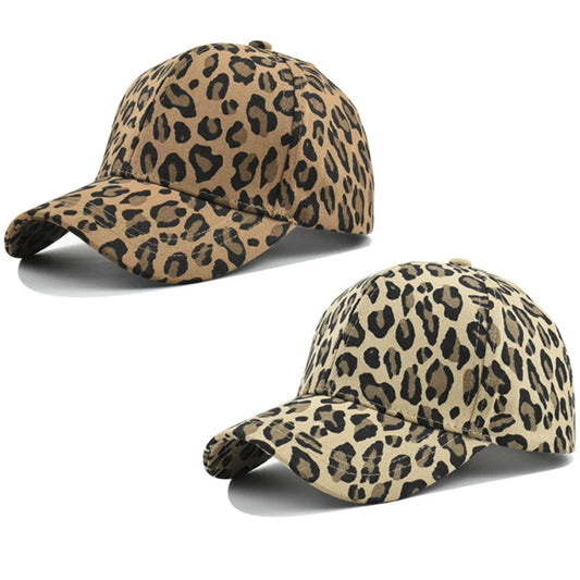 Unisex Baseballkappe mit Leopardenmuster aus Baumwolle, verstellbar - Yabubest - Home & More