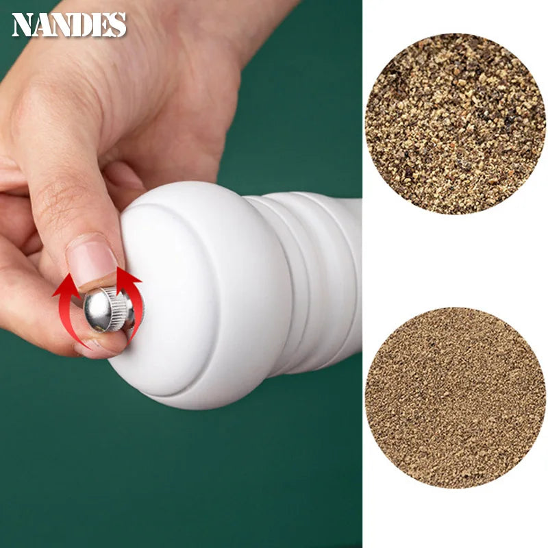 Manuelle 8 Zoll Holz Salz und Pfeffermühle mit Keramikmahlwerk