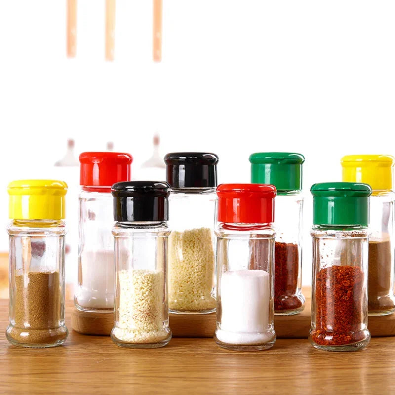 Tragbarer Kunststoff Gewürzstreuer 100ml Salz und Pfeffer Streuer