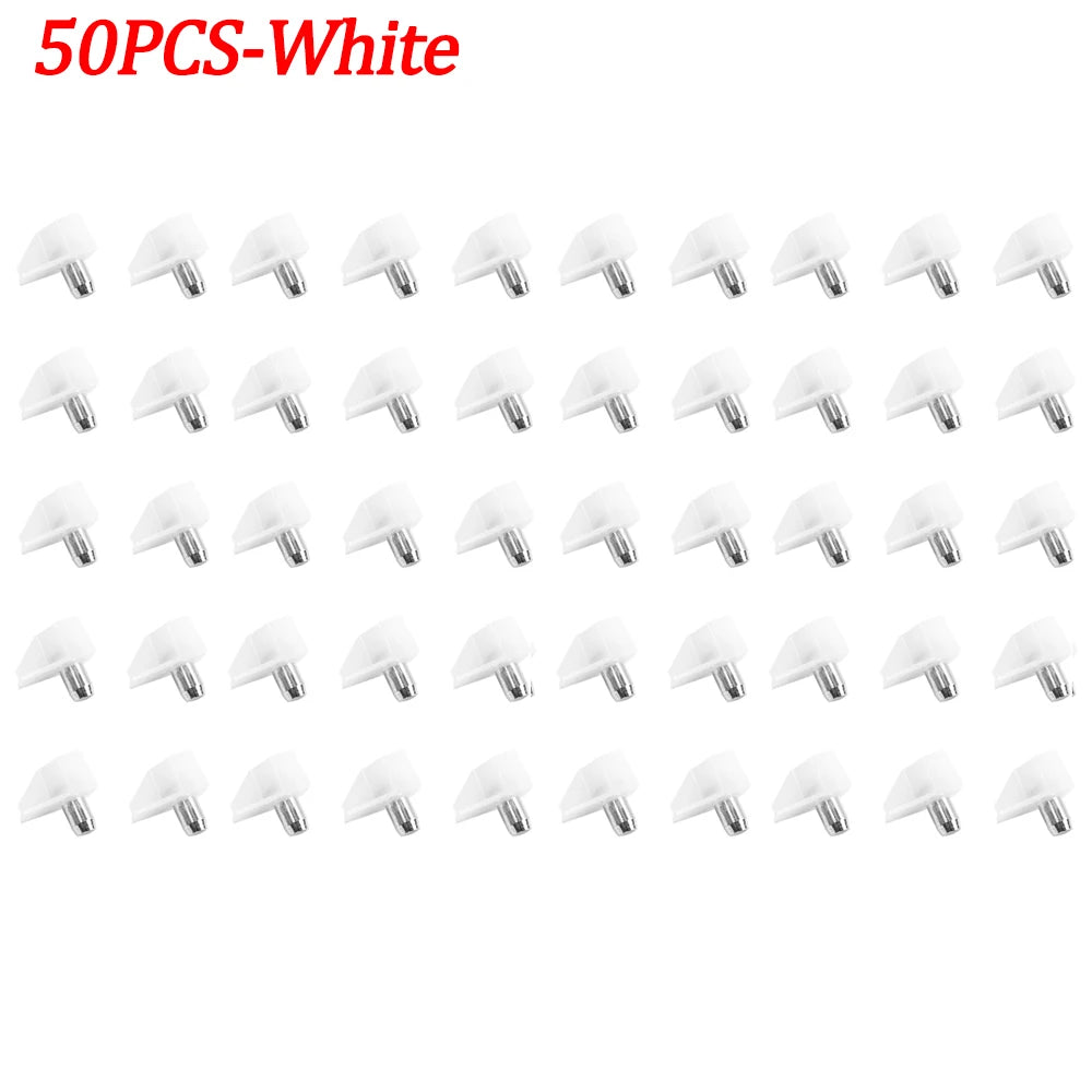 Transparente Regalstützen aus Kunststoff für feste Schrank- und Glasplatten