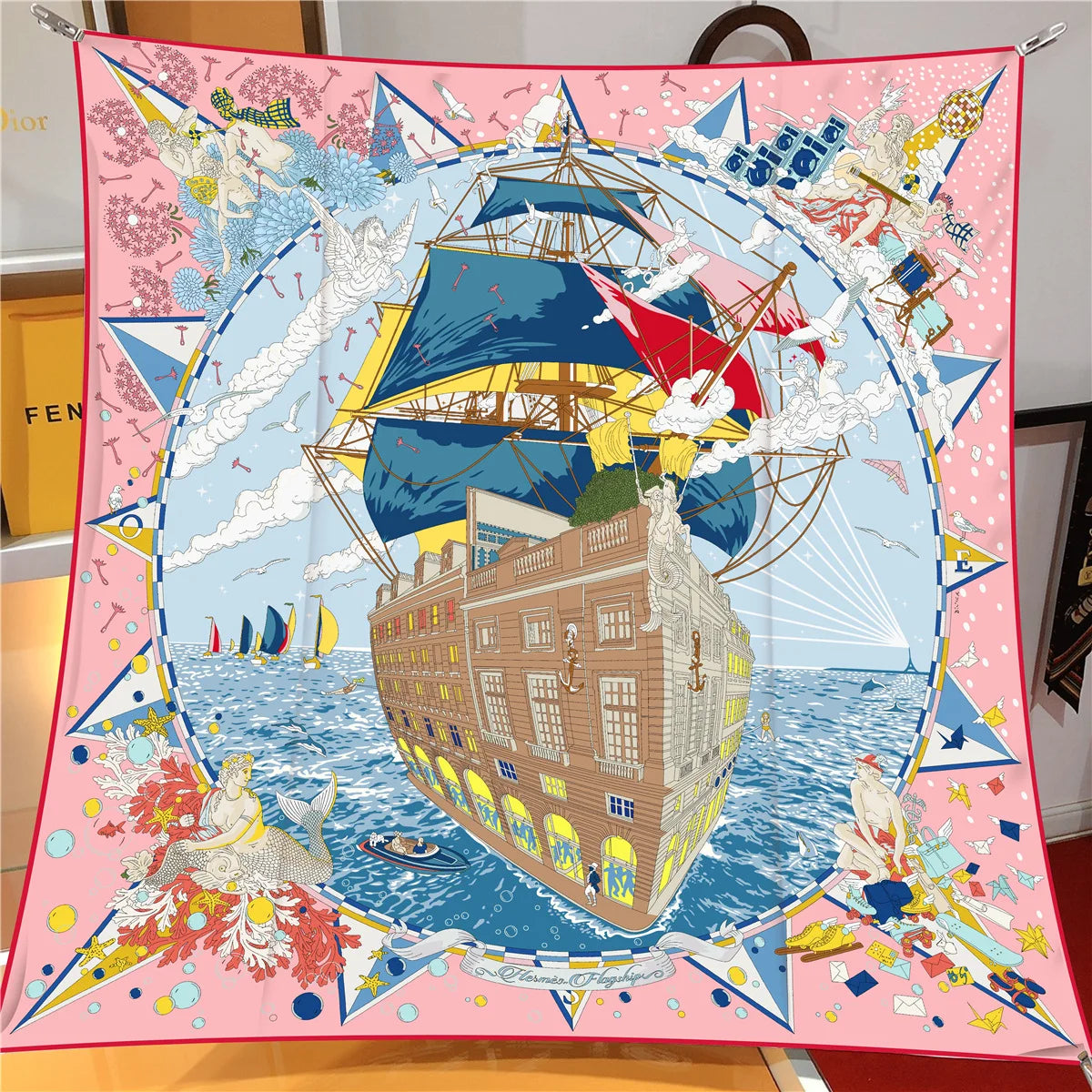 Stylisches bedrucktes Bandana Kopftuch Unisex vielseitig tragbar