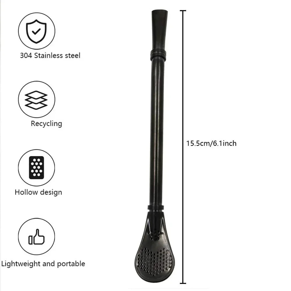 Bunte wiederverwendbare Edelstahl Trinkhalme mit integriertem Filter