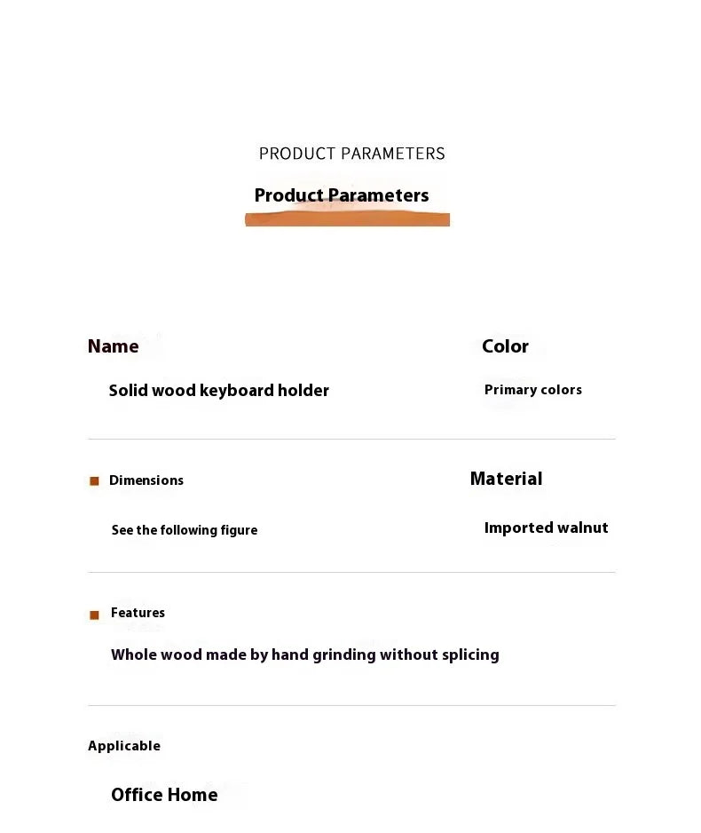 Ergonomische Massivholz Handballenauflage für mechanische Tastaturen