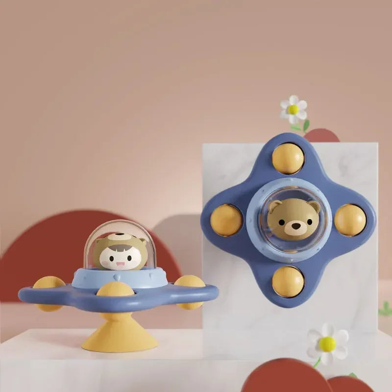 Baby Badspielzeug Saugnapf Spinner Pädagogisch Fidget Rassel 0-6 Jahre