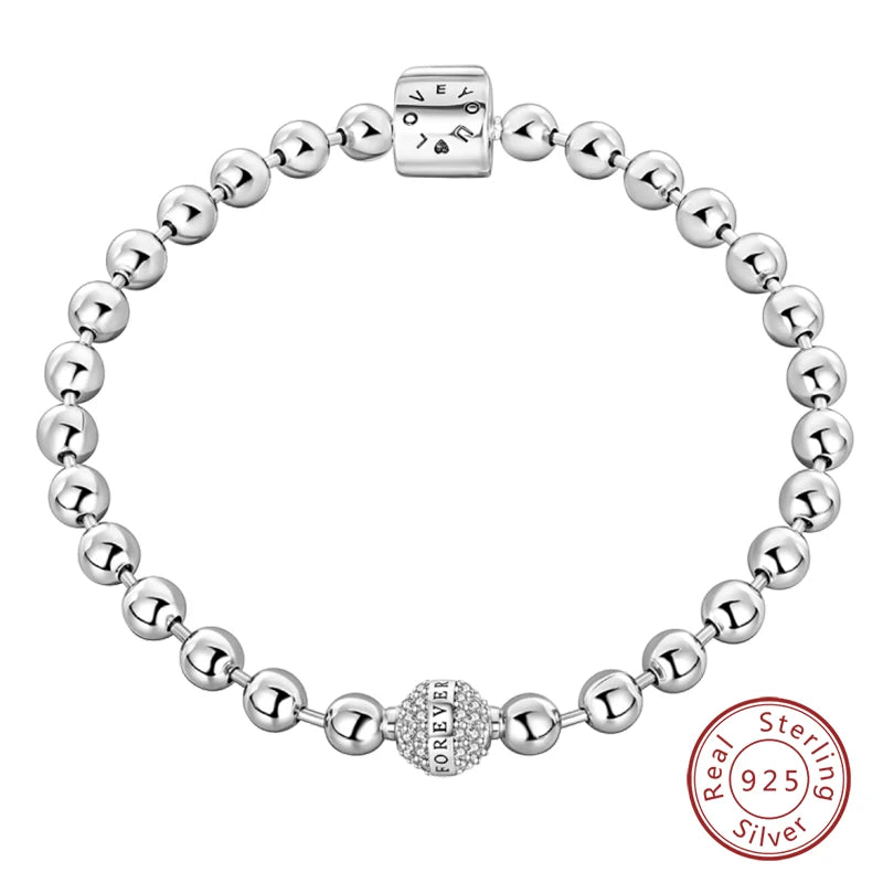 Armband Silber 925 mit Stern Mond Sonne und Grünem Zirkon Charm
