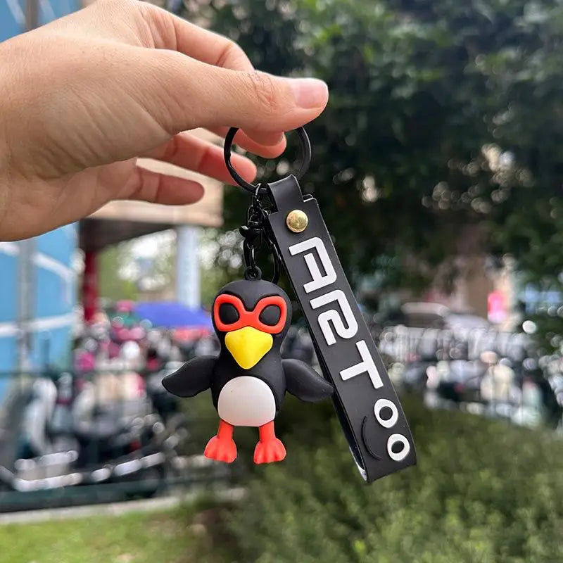 Anime Cartoon Tiere Schlüsselanhänger bunter Kunststoff Taschen Anhänger