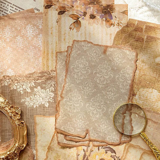 30 Blatt Vintage Scrapbook-Papier für DIY Basteln und Journaling
