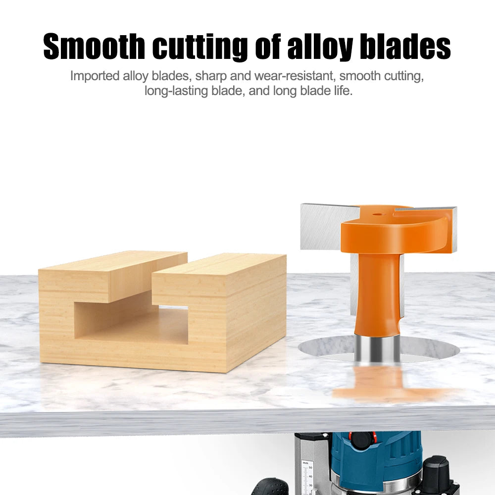 8mm Schaft Gerade Kante T-Router Bit für präzises Schlitzen